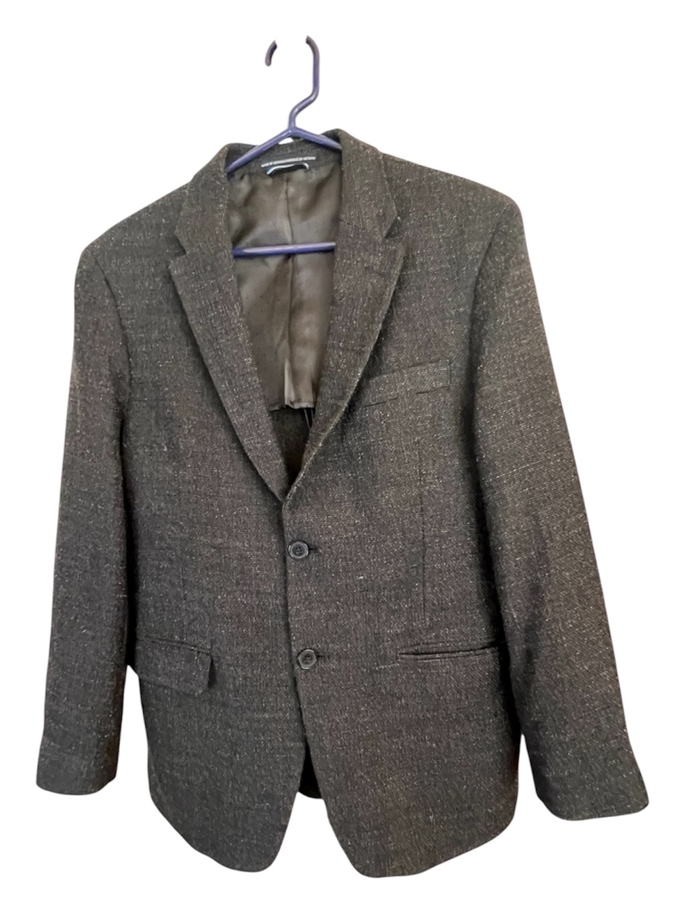 Tommy Hilfiger Classic Men's black flecked textured Two-Button Wool Blazer